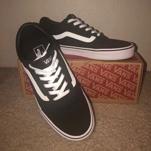 Black and white Vans